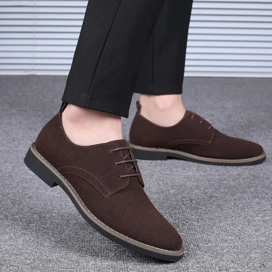Men Casual Shoes Men's Suede Shoe Lace Up