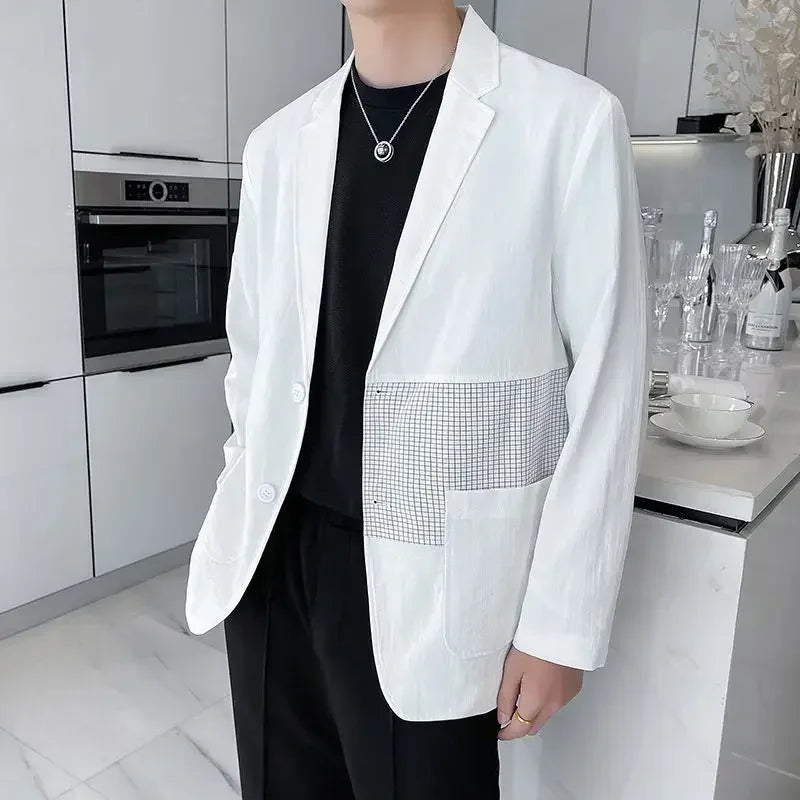 Male Coats High Quality Solid Color