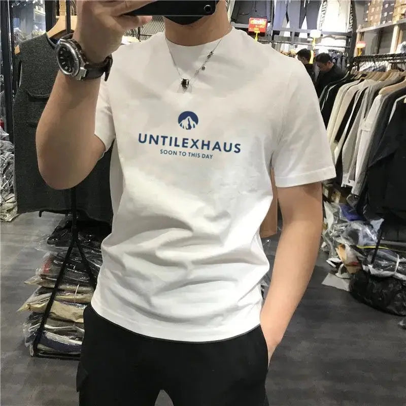 T Shirt for Men Tee Shirts Black 100% Cotton