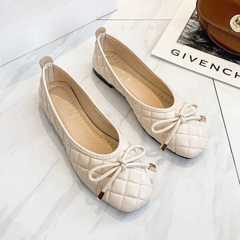 Casual Flats Shoes Women Fashion Pointed Toe  Single Shallow Mouth Loafers