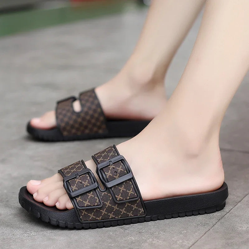 Men Slippers Non-slip Indoor Home Bathroom Slides