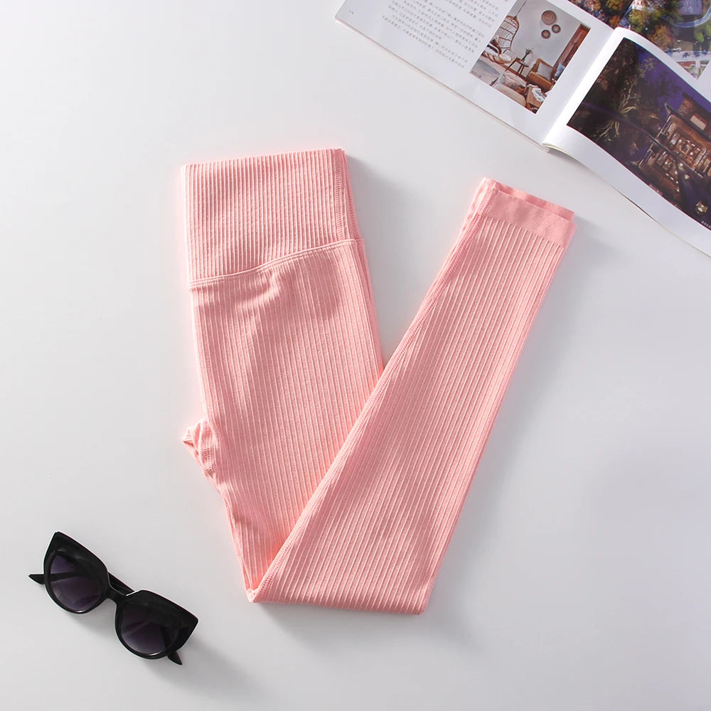 Women's yoga long leggings  high-waisted tummy-tightening butt-lifting leggings