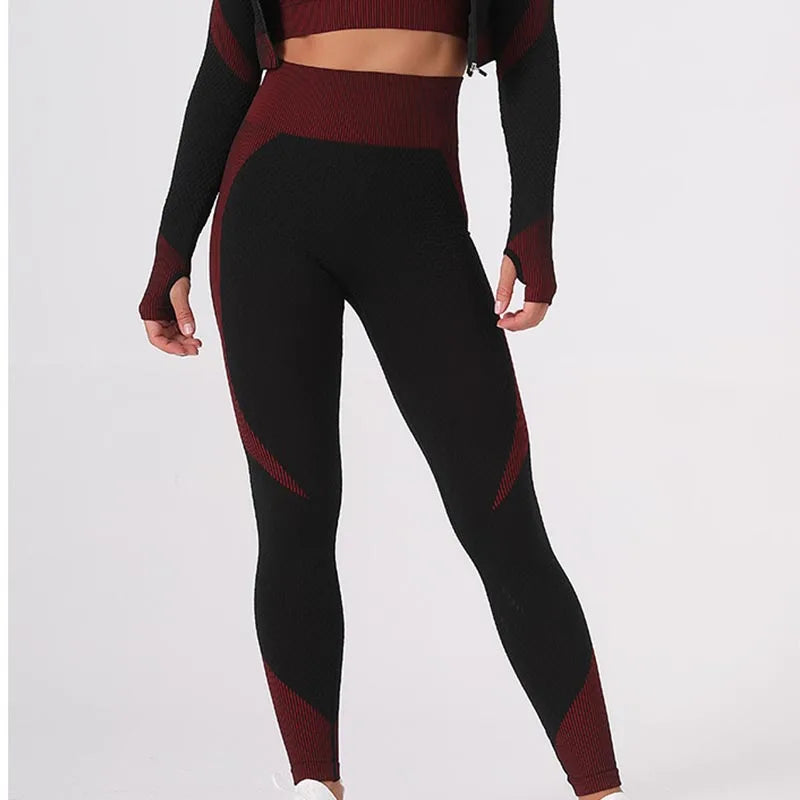 Women's Yoga Sets Seamless Sports and Fitness Suit