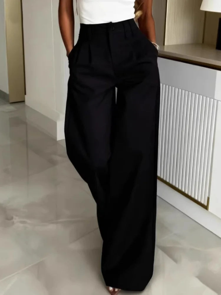 Women's High Waist Wide Leg Pants