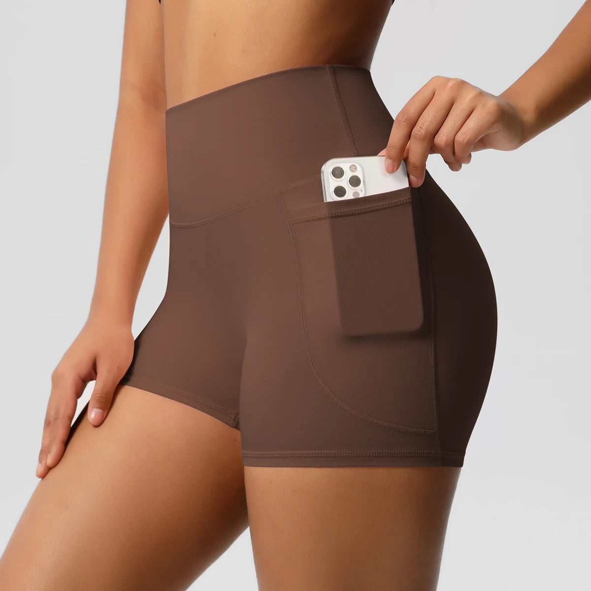 Women Pocketed Yoga Legging Shorts