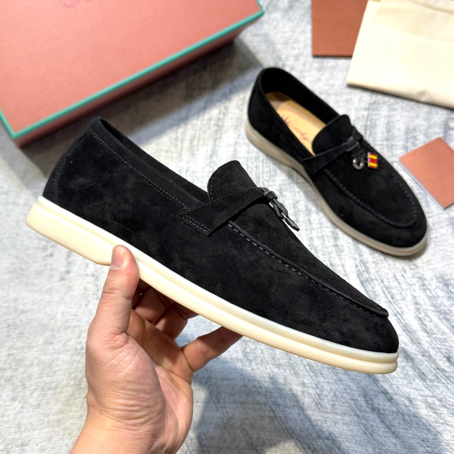 Suede Leather Loafers for Women