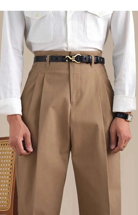 Men Dress Pants  CottonBlack White Trousers