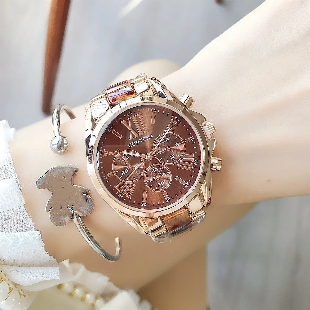 Top Brand Luxury Watches for Women Fashion Creative Steel Bracelet Women's Watches Ladies Quartz Bracelet Watch