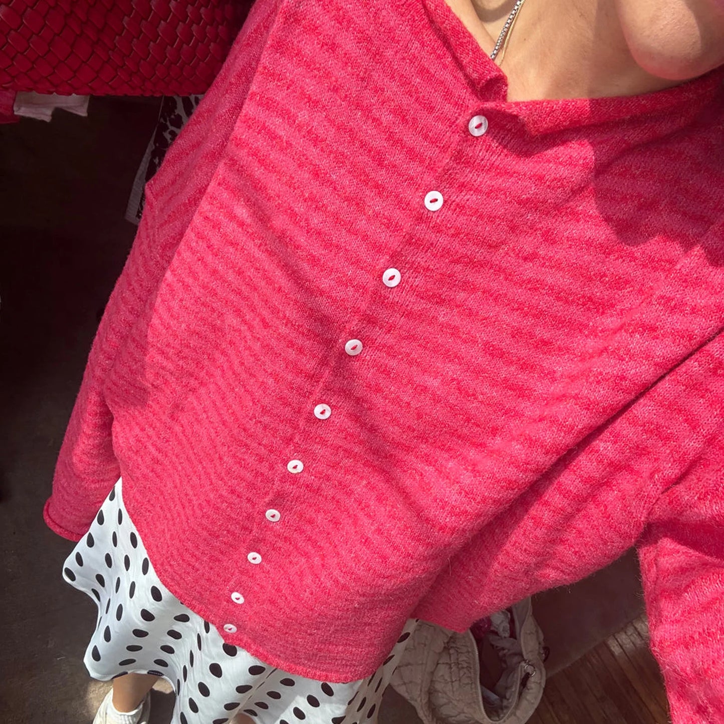 Womens Long Sleeve Striped Sweatshirt Watermelon Red Oversized Pullover