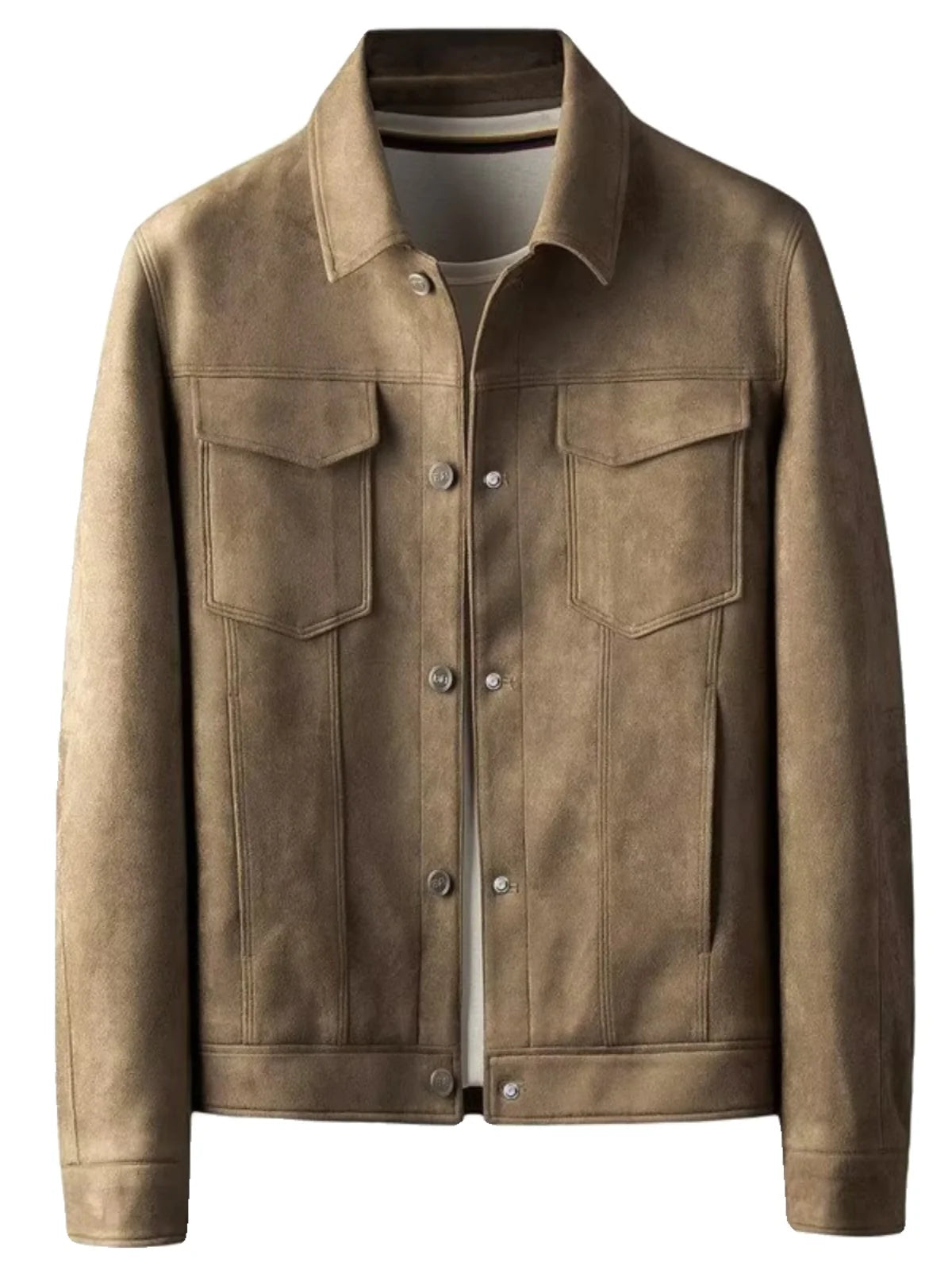 High-End Suede Jacket Men's  Casual Versatile  Workwear