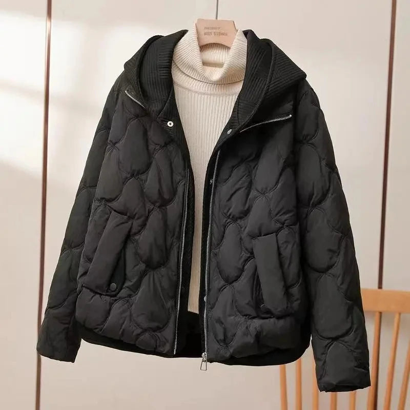 Fashion Coats  Loose Cropped  Women Jacket