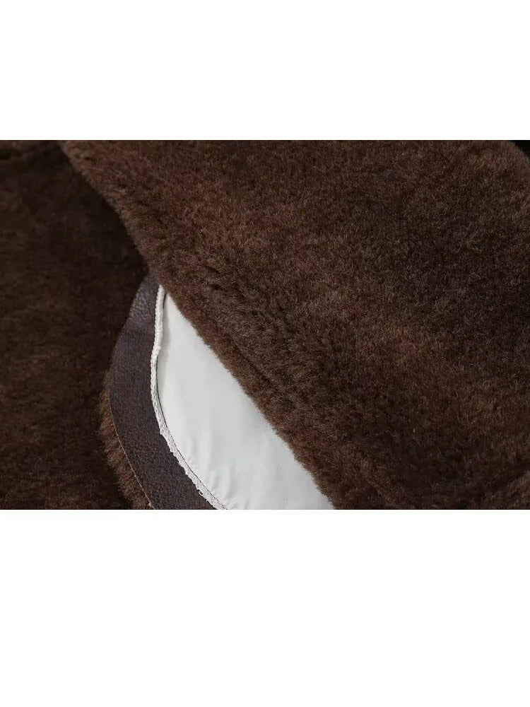 Warm Reversible Short Jacket Coat