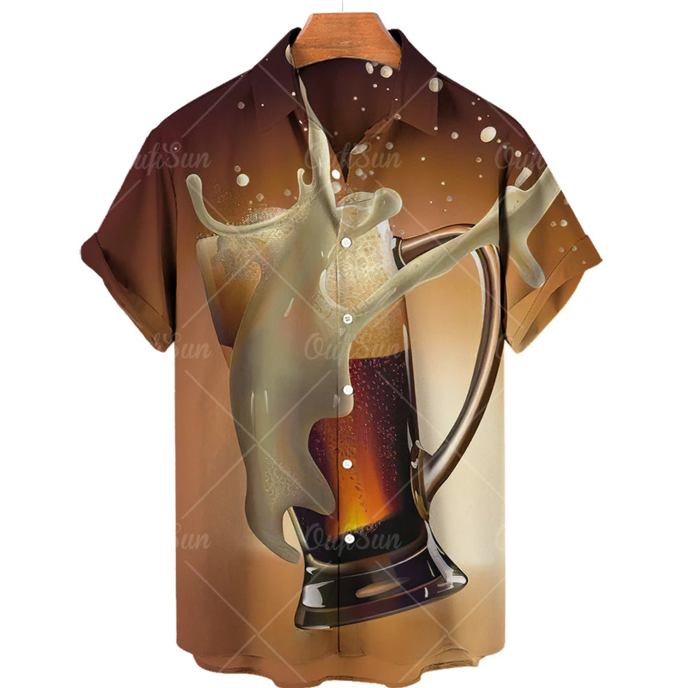 Men's  Beer Shirts  Beach