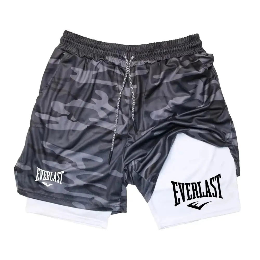 Men Running Shorts 2 In 1 Double-deck