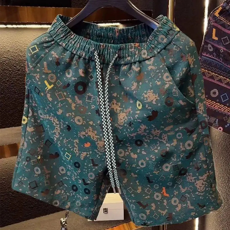 Retro Summer  Style  Full Print Men's Shorts