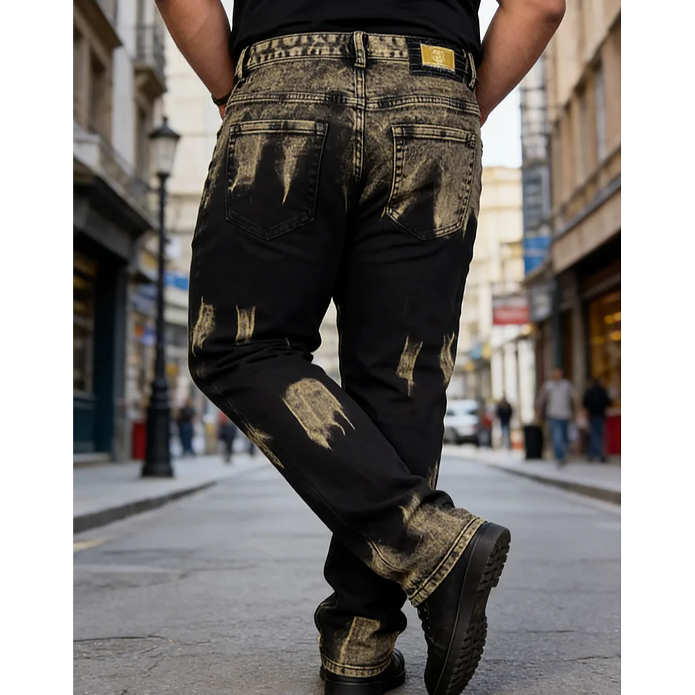men's jeans, trendy brand, high street, gradient