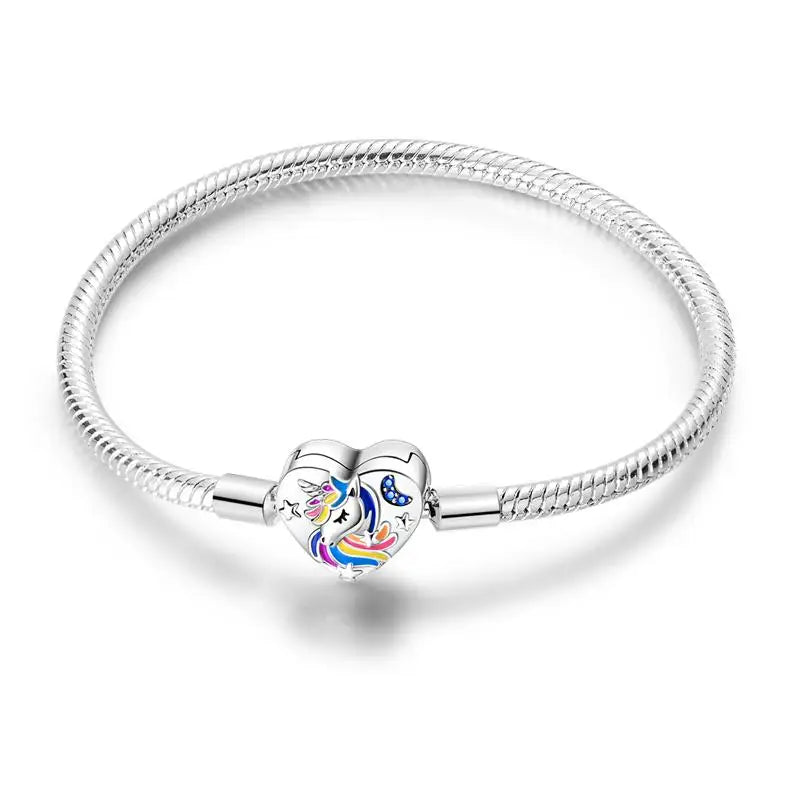 Silver Colorful Love Zircon Women's Jewelry