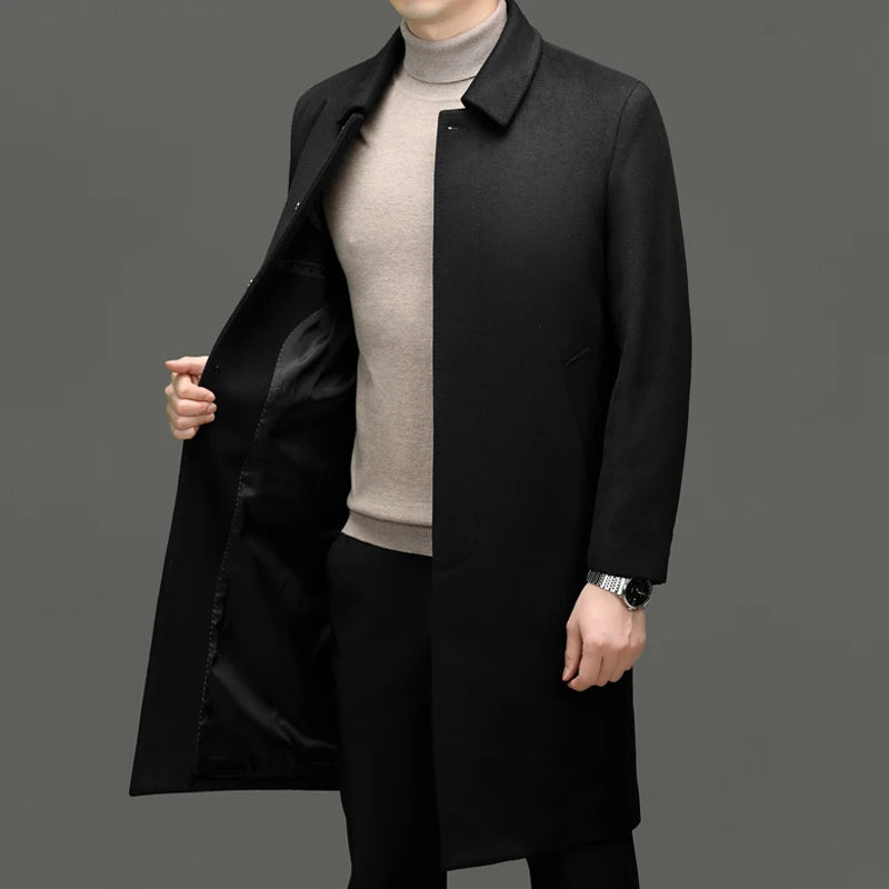 Men's high-end and fashionable cashmere coats