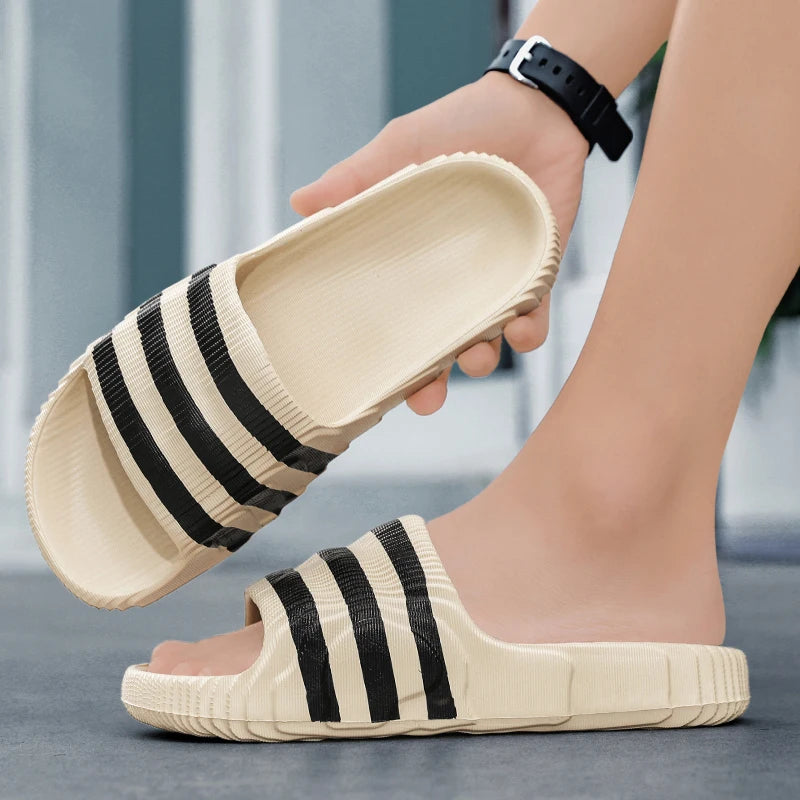 Men Slippers Shoes Fashion Non-Slip Rubber Outdoor Slides