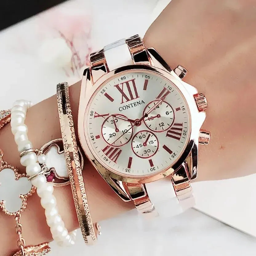 Top Brand Luxury Watches for Women Fashion Creative Steel Bracelet Women's Watches Ladies Quartz Bracelet Watch