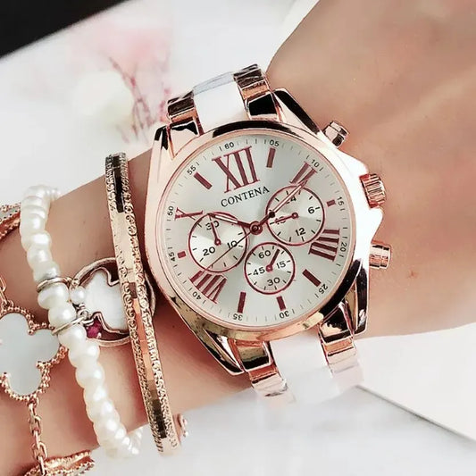 Top Brand Luxury Watches for Women Fashion Creative Steel Bracelet Women's Watches Ladies Quartz Bracelet Watch