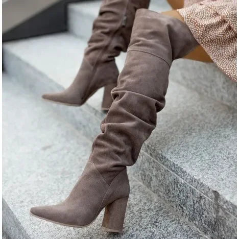 Women's Boots  Pointe Shoes Luxury Designer Sexy Thigh High Heels