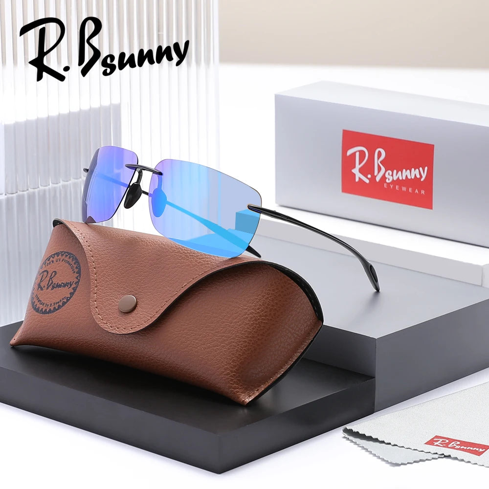 Rimless Sunglasses for Men Women Fashion