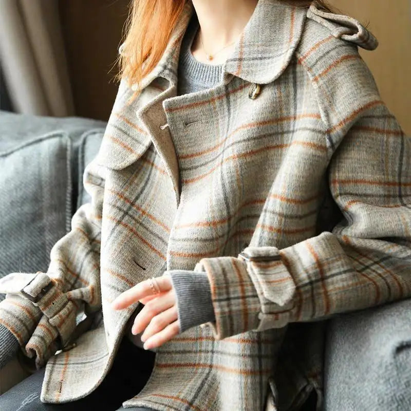 Wool Short Coats Women Jackets Blends Jacket