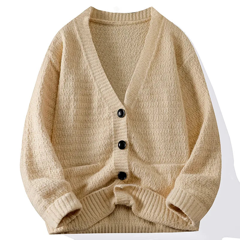 Casual Button Knit Cardigan Top Coat Streetwear Sweatshirt