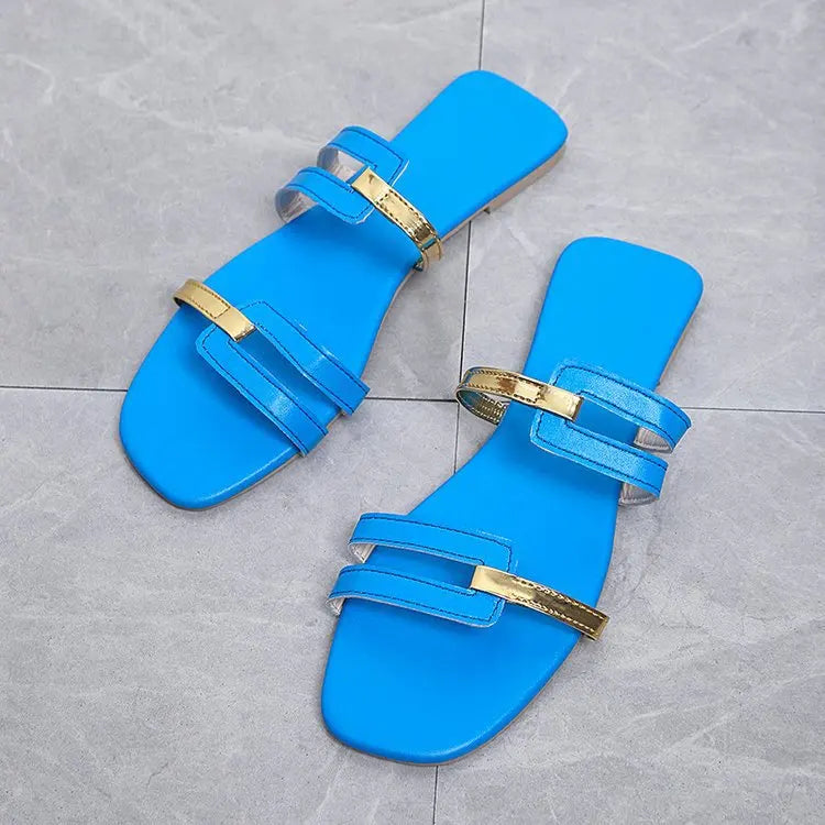 Women's Shoes Summer Flats Flip Flops  Female Slides