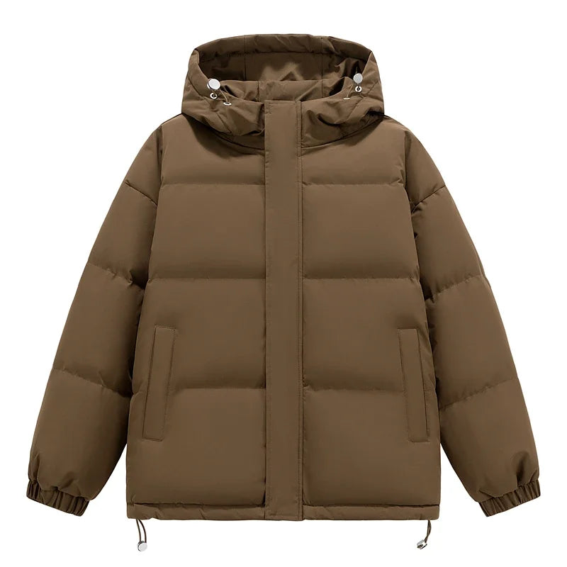 Men's Puffer Jacket  Hip Hop Hooded Coat