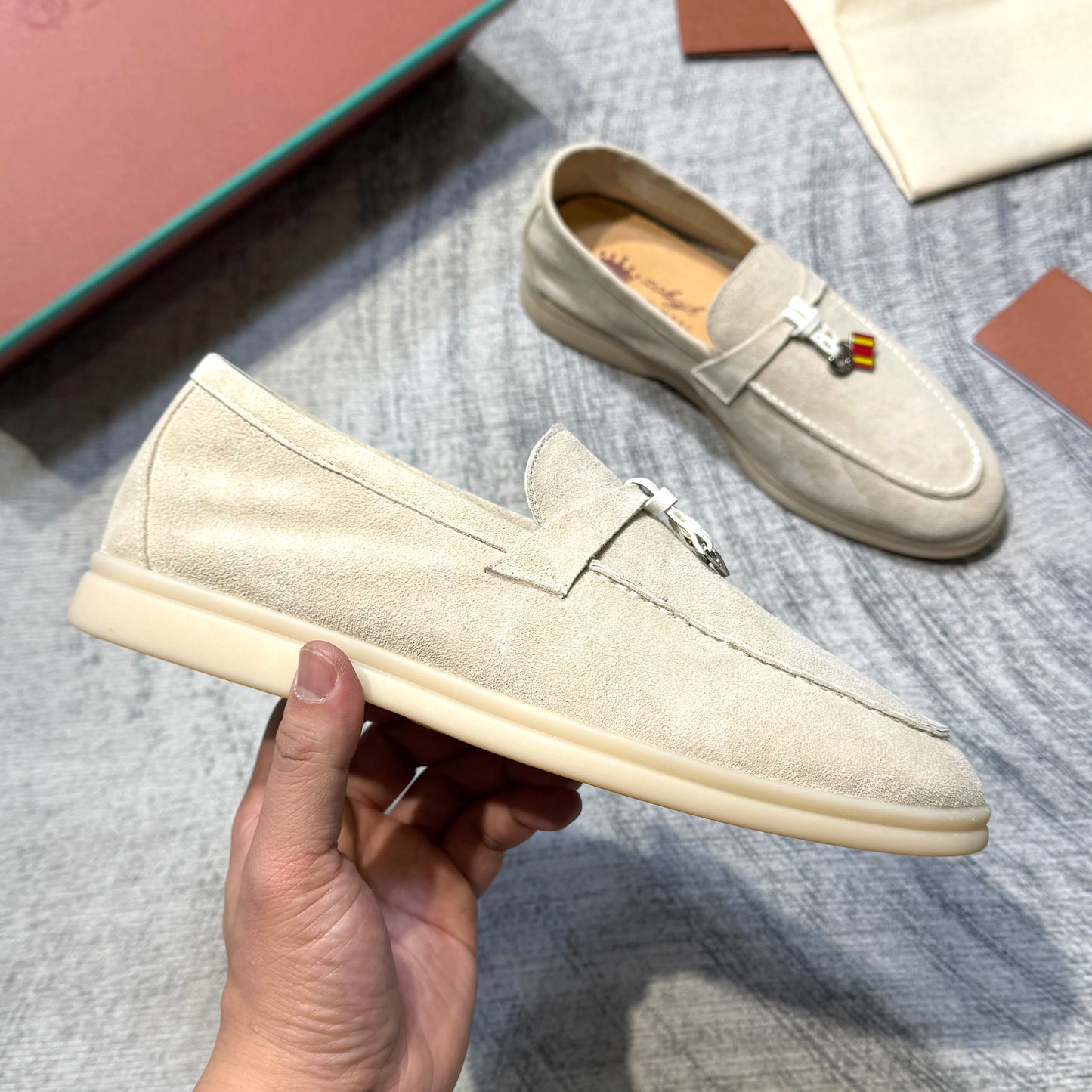 Suede Leather Loafers for Women
