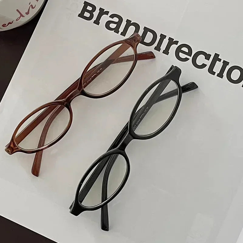 Women Oval Glasses  Blue Light Blocking Eyeglasses