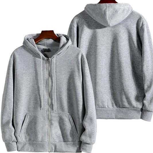 Zipper Hoodies  Men's New Long Sleeve Hooded Sweatshirt
