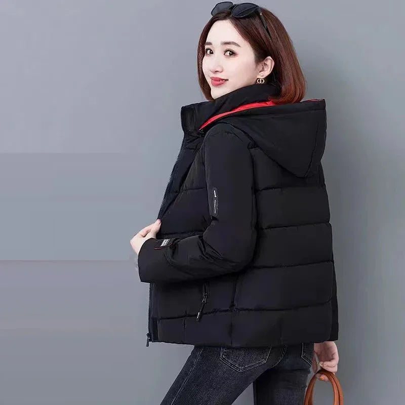 Thick Fleece Cotton Parkas Women Puffer Jacket