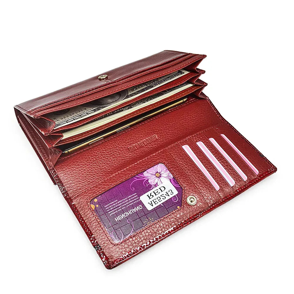 Womens Wallets Female Alligator Long Hasp