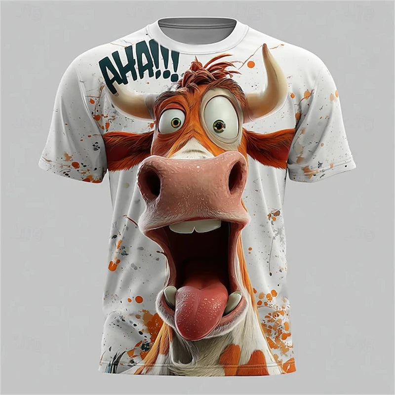 Men's Animal 3D Shirts  O-Neck Shirt