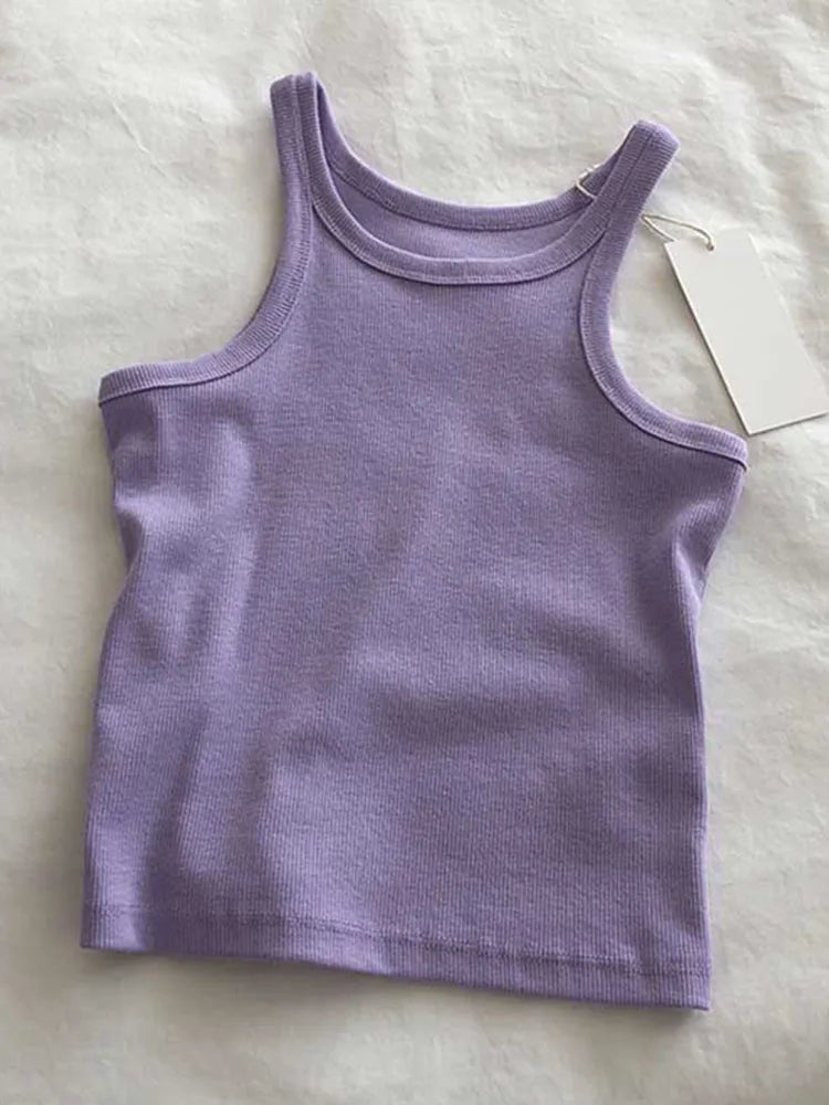 Women Tank Tops Sexy Cropped Top