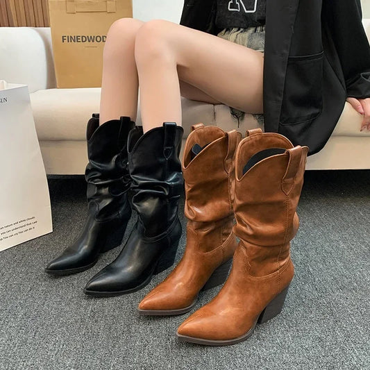 Coarse heeled Boots for Women