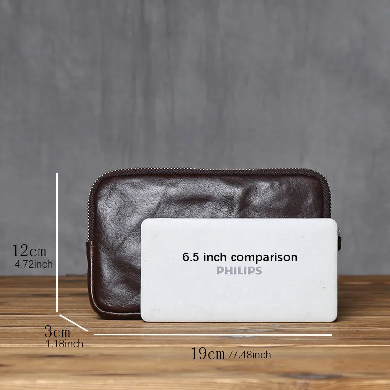 Vintage Genuine Leather Wallet for Men and Women