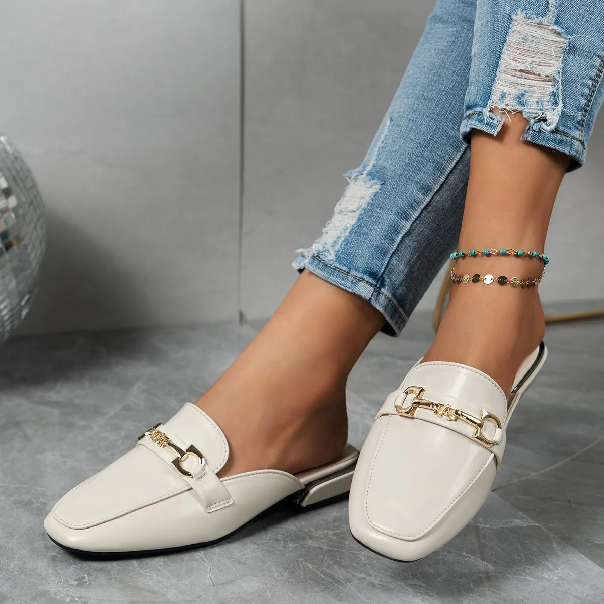 Women Slippers Beach  Big Size Sandals Round Toe  Slides