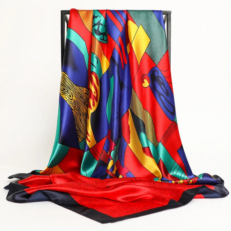 f Ladies Chiffon Shawl Wrap Muffler  Bandanna Female Headscarf