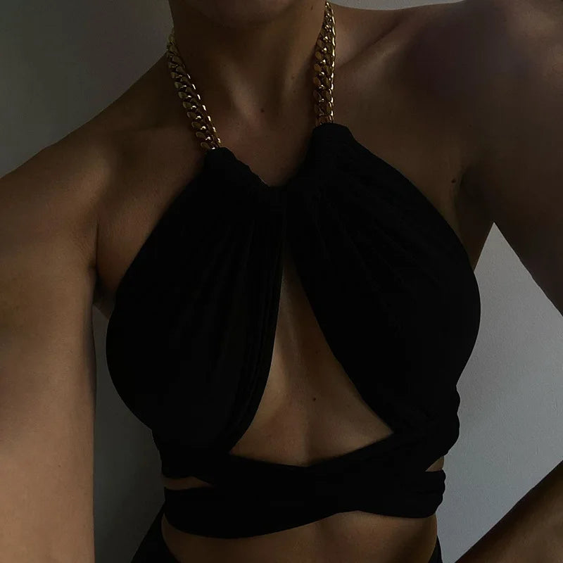 Tank Top for Women Summer Halter Camis Pleated Sleeveless Cami Shirts