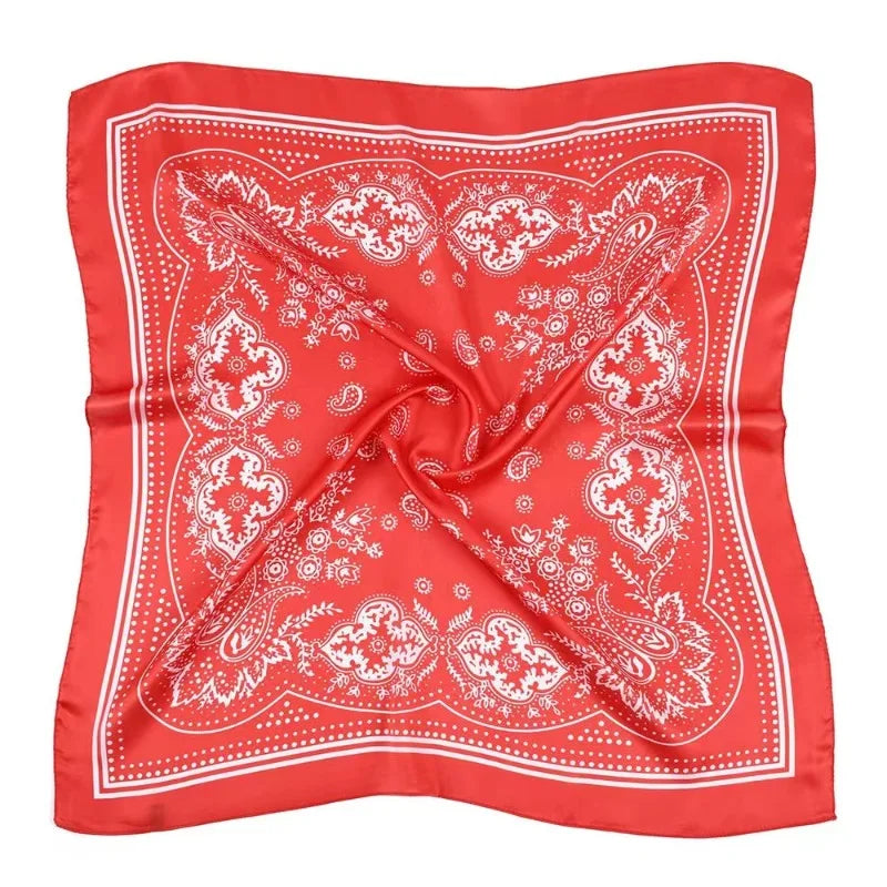 Scarf 70cm Black Hip Hop Bandana Kerchief Paisley