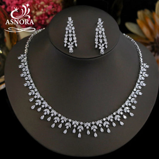 2pcs Women Necklace Earring Women's Jewelry Set