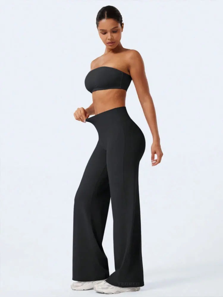 Women's High Waist Wide Leg Yoga Pants