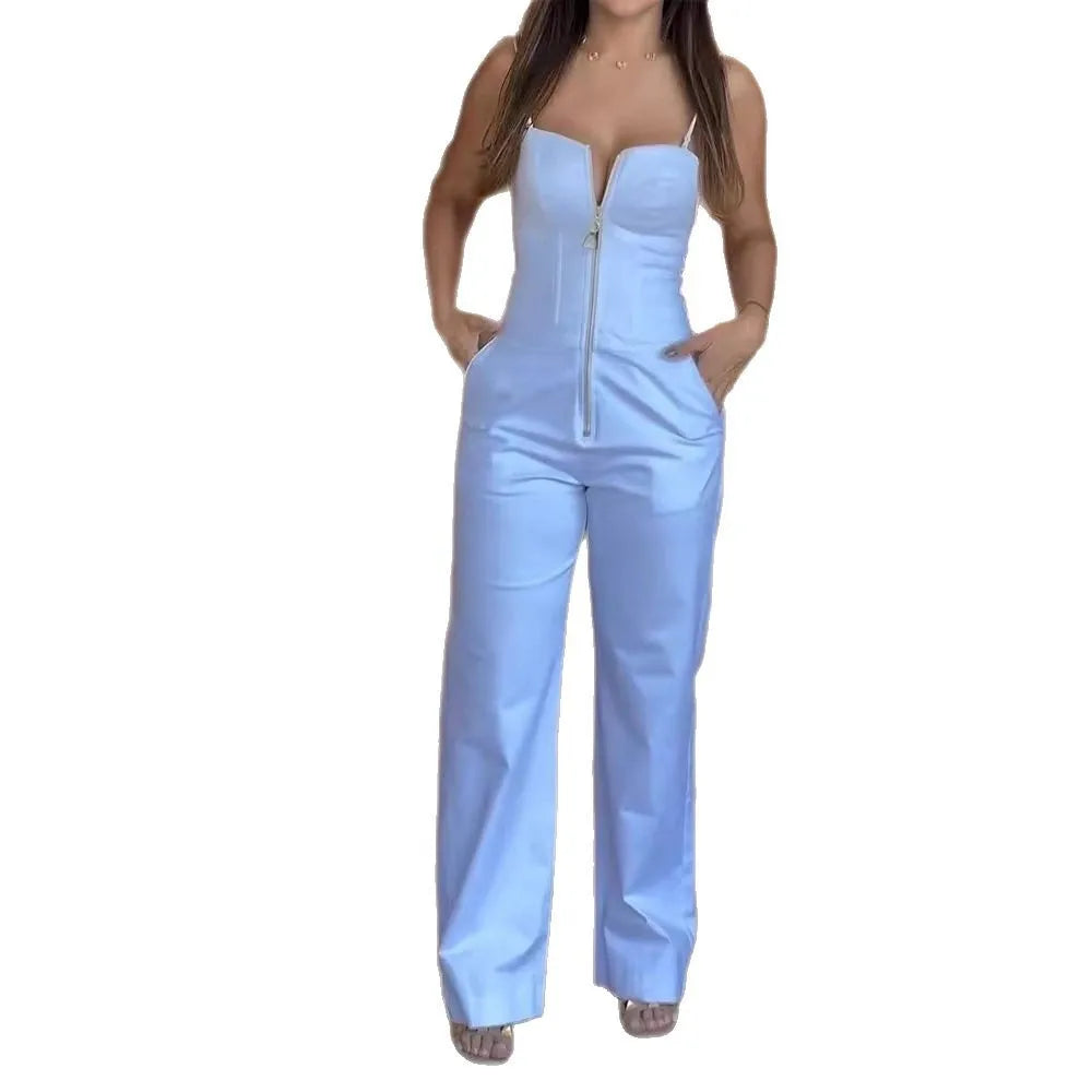 Women's Fashionable High-waist Jumpsuit