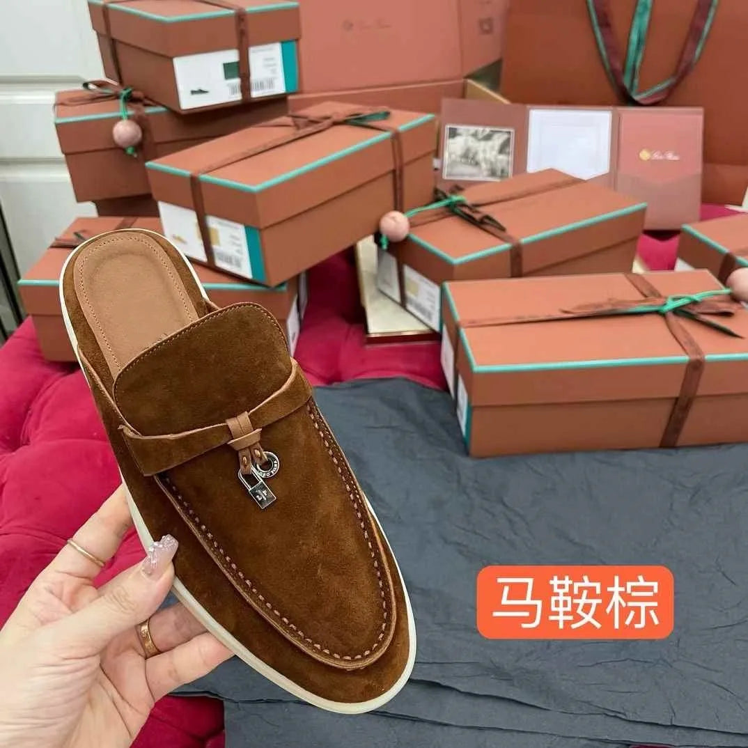 Women's loafers, backless slippers, spring moccasins