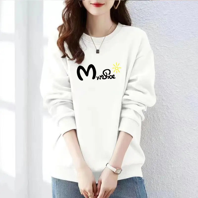 Graphic Sweatshirt For Women Vintage  Pullover Tops Fleece