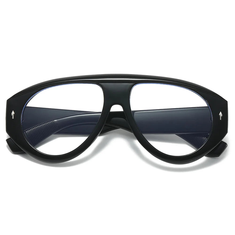 Women's Vintage Oversize Square Computer Glasses Anti-Blue Light